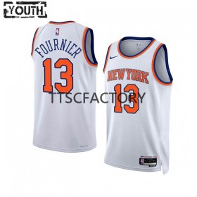 Maillot Basket Enfant New York Knicks Evan Fournier 13 Nike 2022-23 Association Edition Blanc Swingman